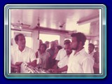 My mother visit to a ship